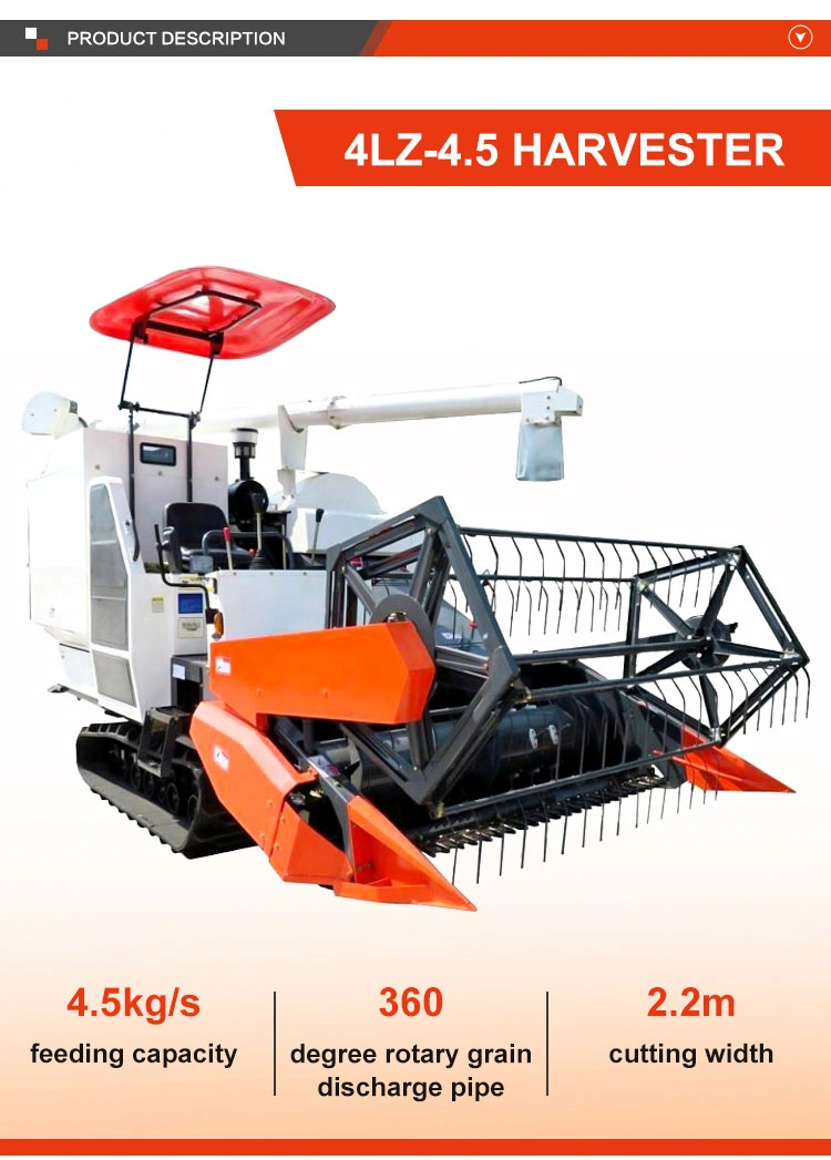Agricultural Machinery of Kubota Similar Wheat Rice Combine Harvester