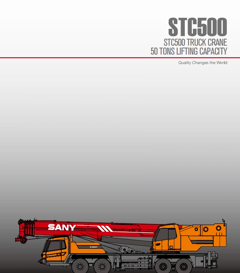 50t 50 Tons Stc500 Truck Crane