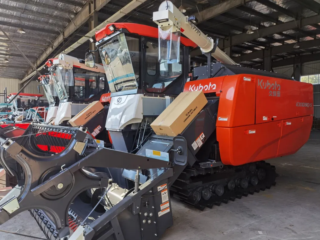 Agriculture Machinery Kubota Rice and Wheat Combine Harvester 108HP with A/C Cabin